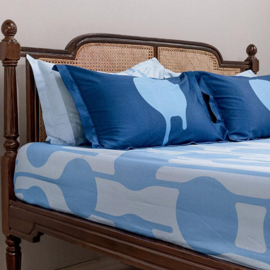 Baltic Blue DripDrip Bedding Set | King Size