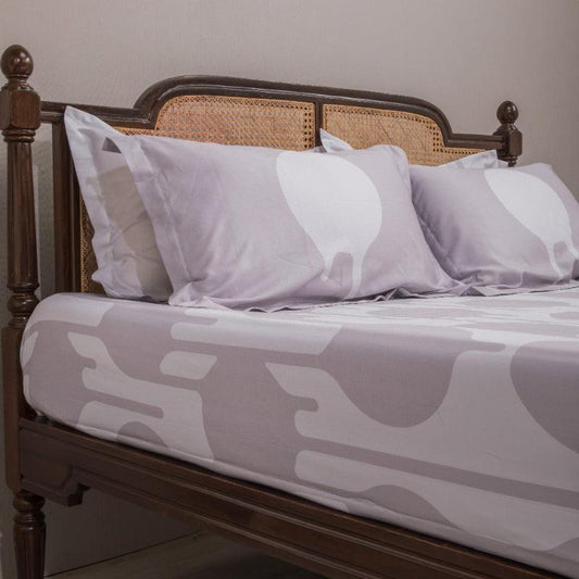 Cool Grey DripDrip Bedding Set | King Size