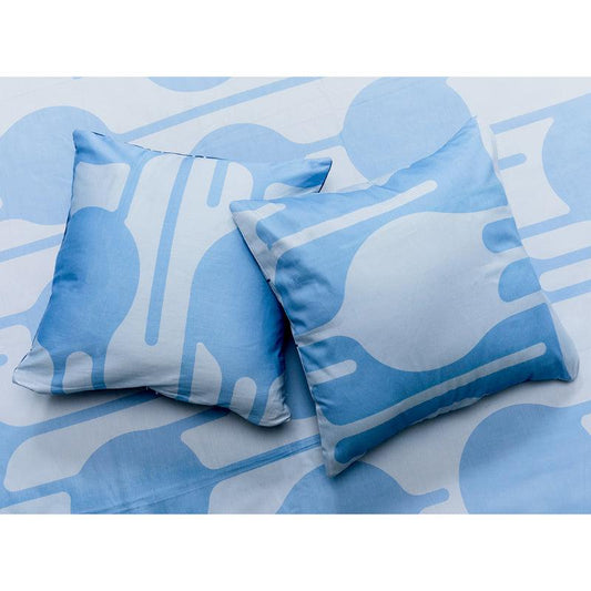 Baltic Blue DripDrip Cushion Covers | Set of 2