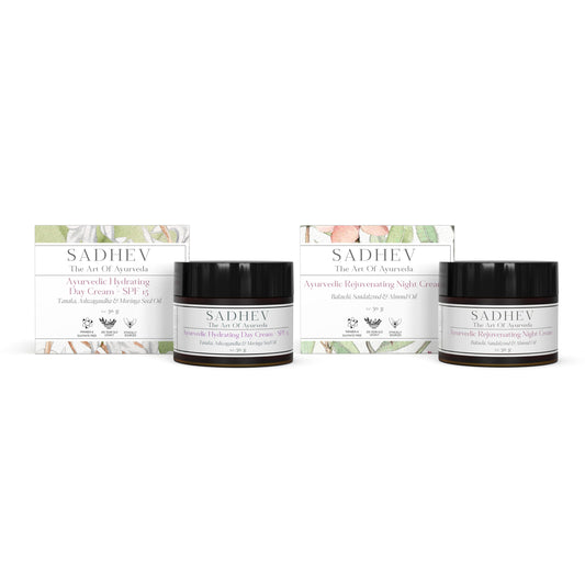 Sadhev The Ayurvedic AM-PM Moisturizing Duo With SPF