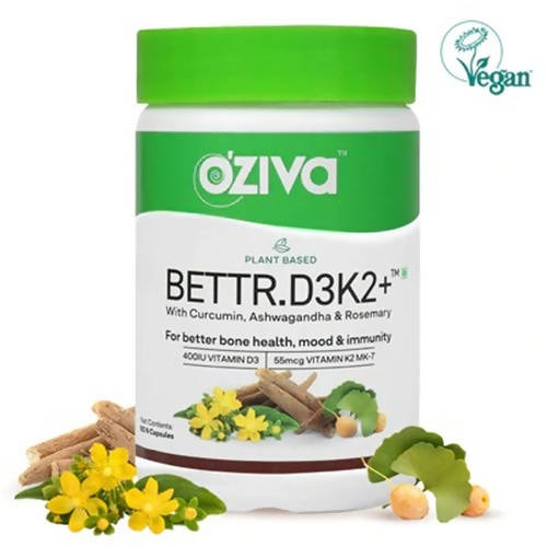 OZiva Plant Based Bettr.D3K2+ Capsules - 60