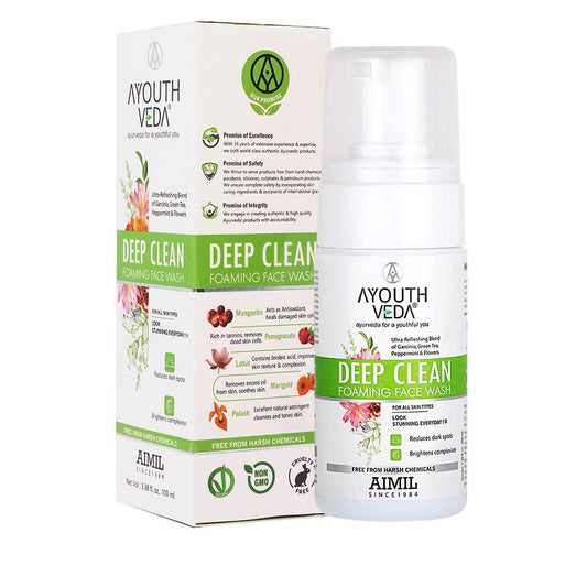 AYOUTHVEDA Deep Clean Foaming Face Wash - 100 ml