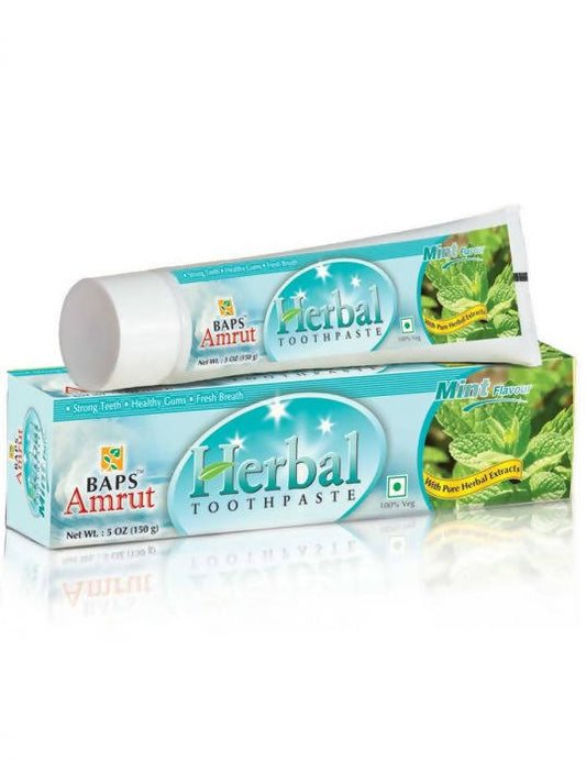Baps Amrut Herbal Toothpaste Mint Flavour - 150 gms