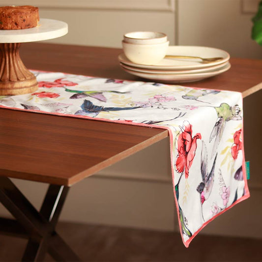 Ecstasy Birds Table Runner | 13 x 72 Inches