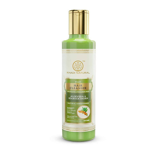 Khadi Natural Aloevera and Seabuckthorn Cleanser & Conditioner - 210 ml