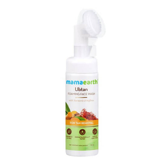 Mamaearth Ubtan Foaming Face Wash for Tan Removal - 150 ml