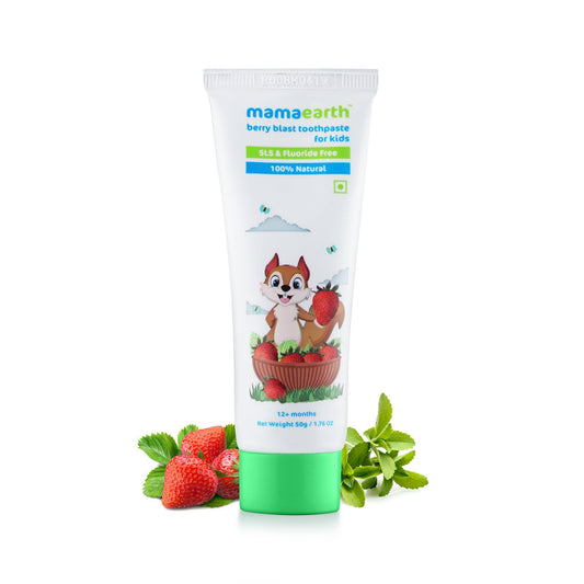 Mamaearth Natural Berry Blast Toothpaste for Kids - 50 gms