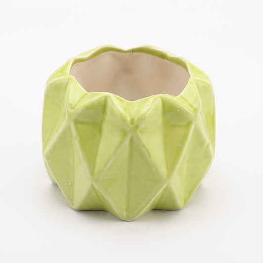 Ceramic Lime Hexa Planter