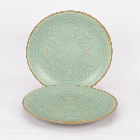 Ceramic Swirls Quarter Plates | Set of 2