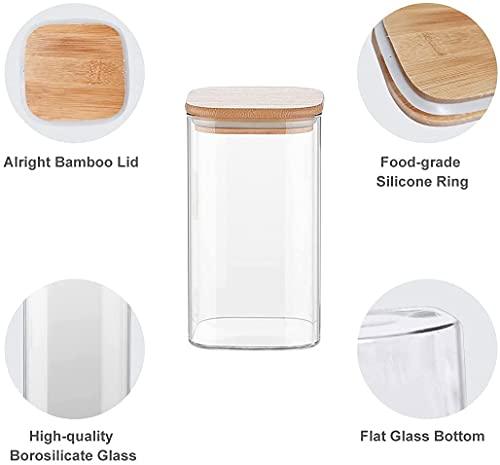 Glass Bamboo Lid Air Tight Jar | 450 ml