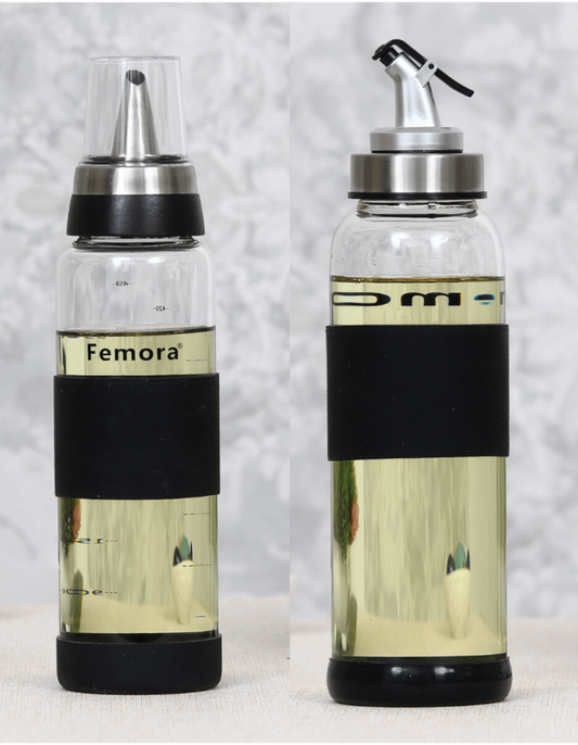 Borosilicate Glass Oil Dispenser | 500 ml | Set of 2