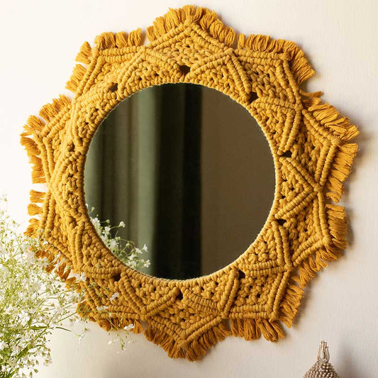 Boho Macrame Mirror | Multiple Colors