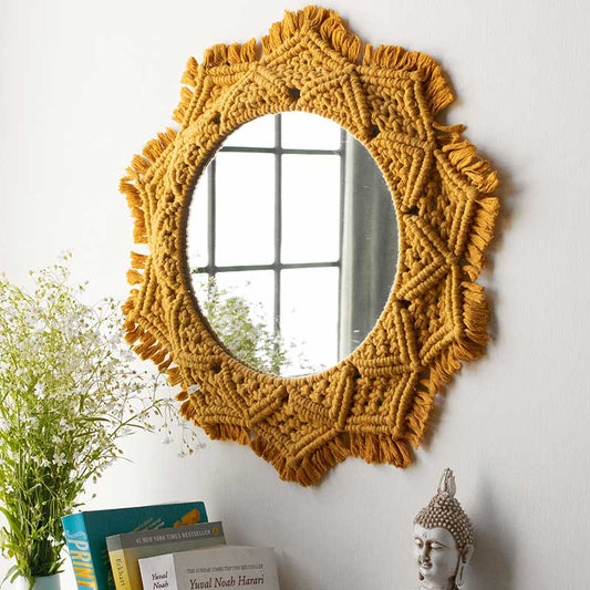 Boho Macrame Mirror | Multiple Colors