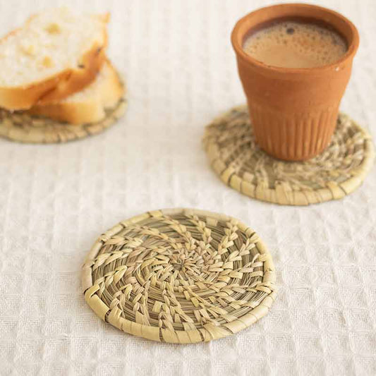 Sabai Grass Coasters | Set of 6 with Box