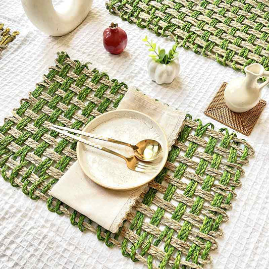 Sabai Grass  Natural Square Placemats | Set of 2