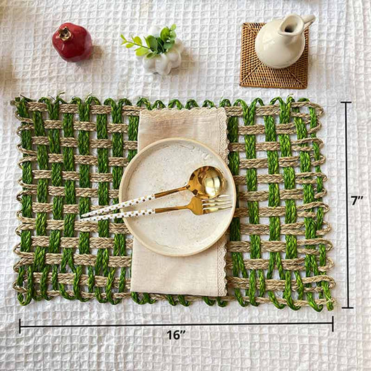 Sabai Grass  Natural Square Placemats | Set of 2