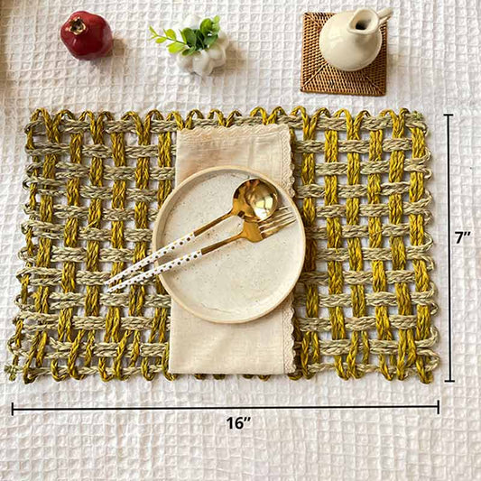 Sabai Grass  Natural Square Placemats | Set of 2