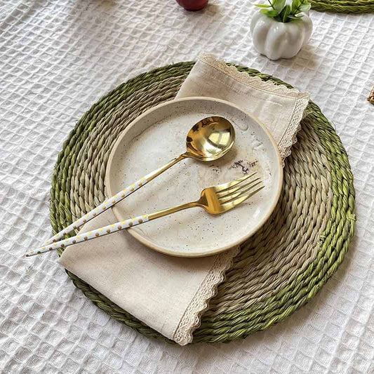 Sabai Grass Dual Color Round Placemats | Set of 2