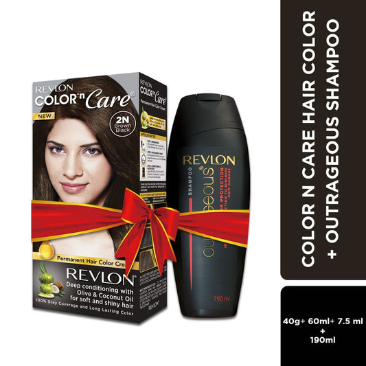 Revlon Color N Care Hair Color + Outrageous Color Protection Shampoo - 298 ml