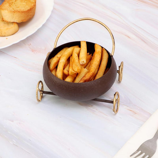 Round Bowl Snacks Platter With Wheels