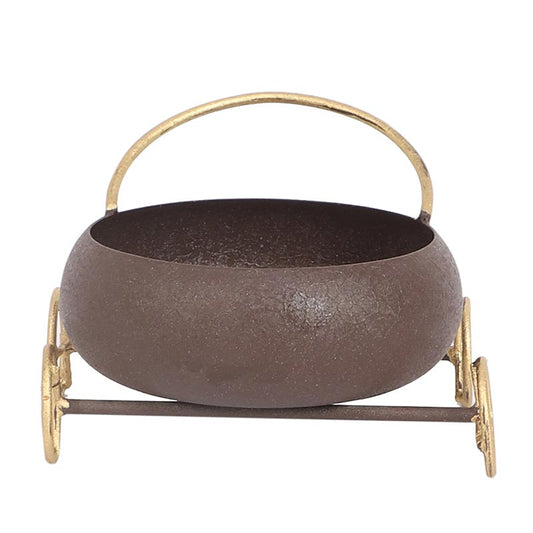 Round Bowl Snacks Platter With Wheels