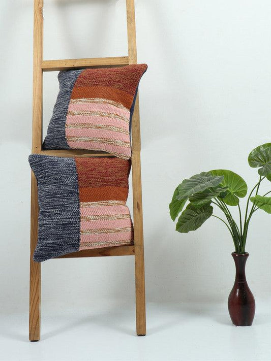 Block Woven Cushion Covers | Set of 2