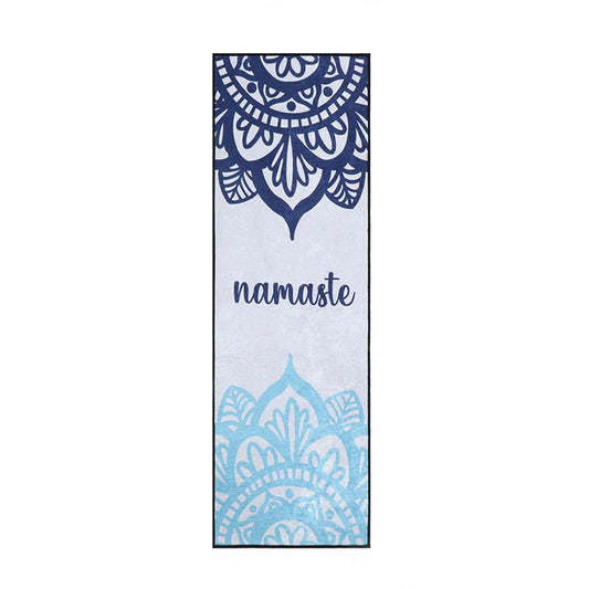 Namaste Blue Polyester Yoga Mat