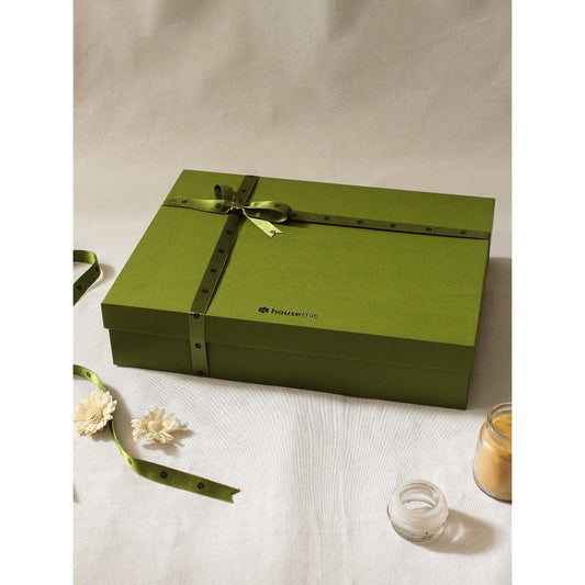 Moringa Gift Set of 1 Double Bed Sheet & 2 Pillow Covers