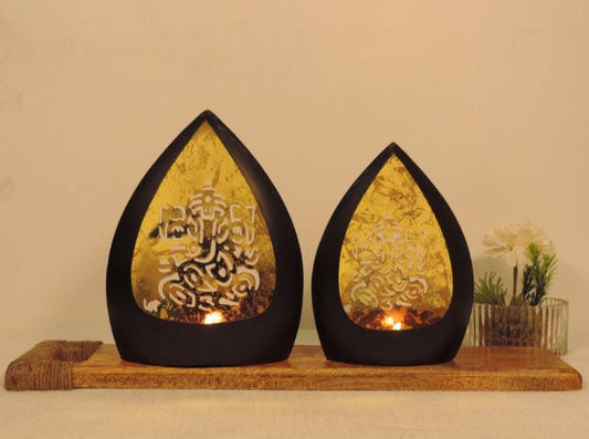 Ganesh Tealight holder | Set of 2 | Multiple Colors