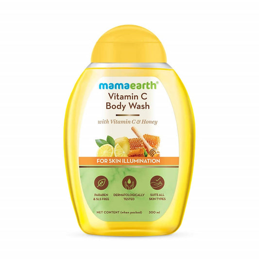 Mamaearth Vitamin C Body Wash with Vitamin C & Honey For Skin Illumination - 300ml