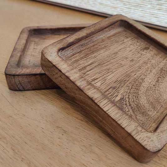 Square dip coasters