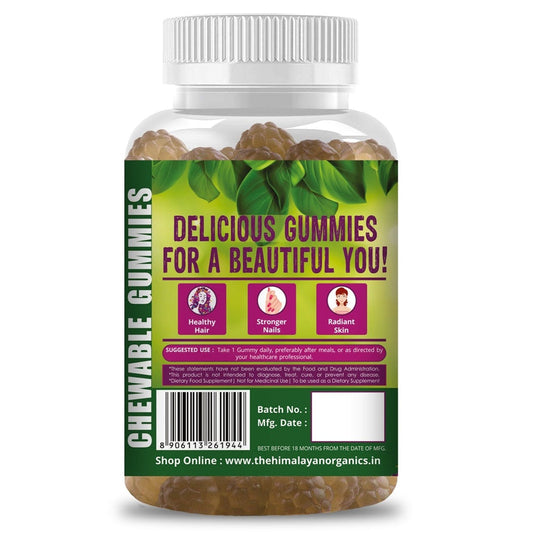 Himalayan Organics Biotin Gummies Hair Vitamins