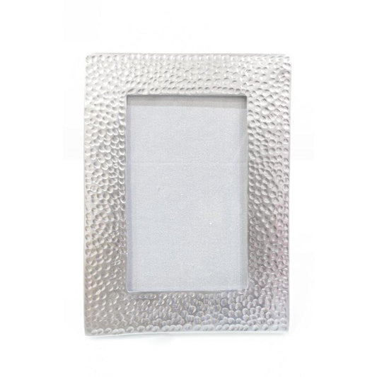 Sliver Hammered Photo Frame