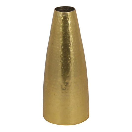 Golden Hammered Finish Vase