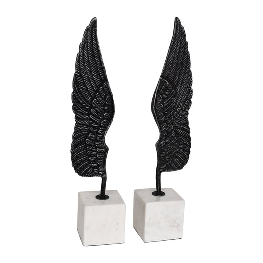 Wings Showpiece In Metal | Set Of 2