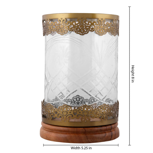 Etching Design Candle Stand