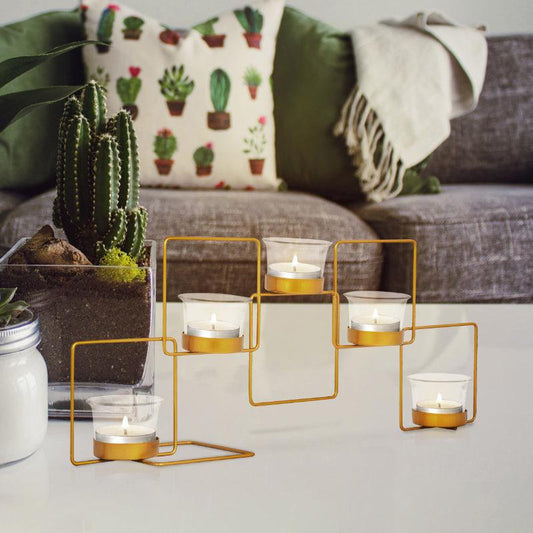 Square 5 Piece Tea Lights Stand