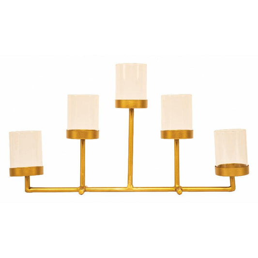 Horizontal Bar 5 Piece Tea Lights Stand