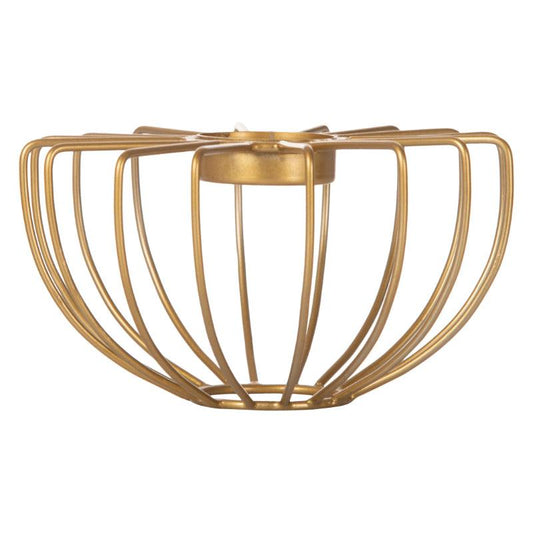 Gold Wired Single Tea Light Holder