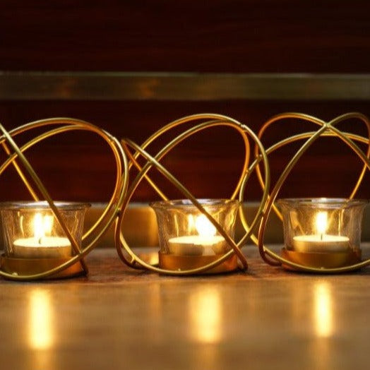 Circular 3 Piece Tea Lights Stand