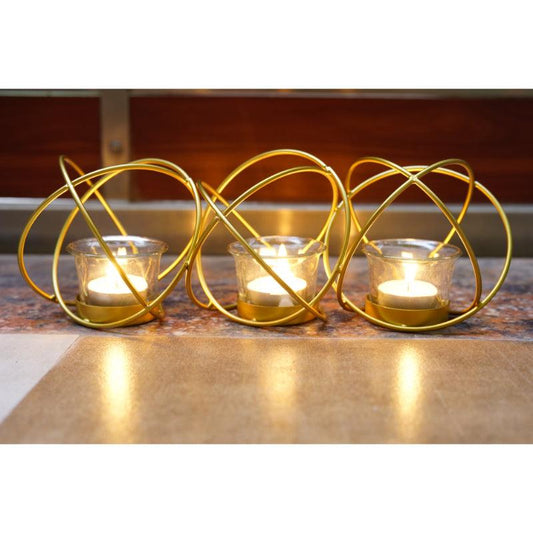 Circular 3 Piece Tea Lights Stand