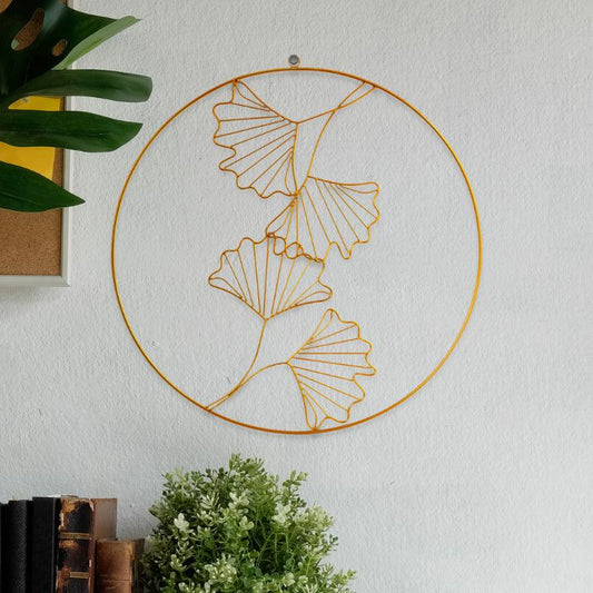 Golden Leaf Wall Art