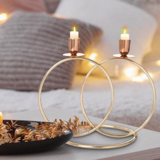 Circular 2 Piece Candle Stand