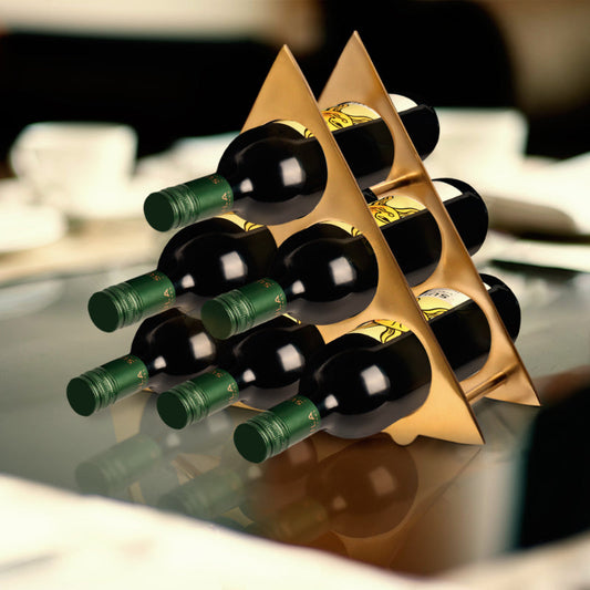 Triangular Wine Rack