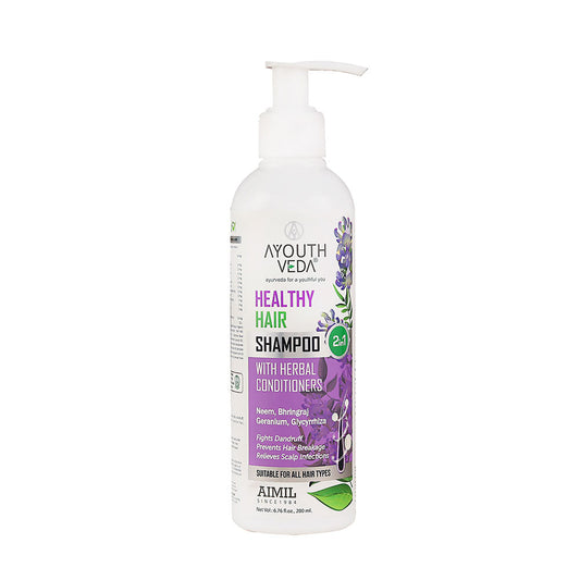 Ayouthveda Healthy Hair Shampoo With Bhringraj and Shikakai - 200 ml