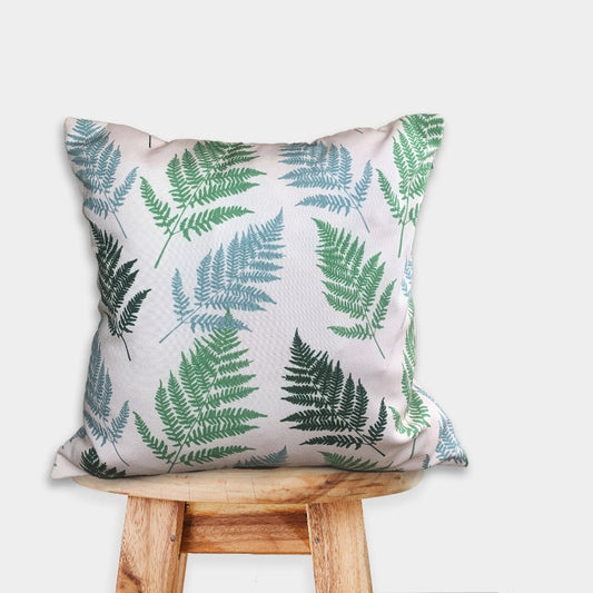 Leafy Off White Cushion Cover | Set of 2 | 18 x 18 Inches