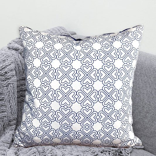 Geometric Printed Cushion Cover | Set of 2 | 18 x 18 Inches