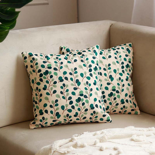 Perez Floral Buds Cushion Covers | 16 x 16 Inch | Set Of 2