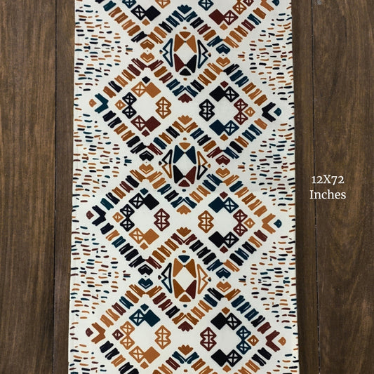 Abstract Multi Colour Table Runner | 12 x 72 Inches