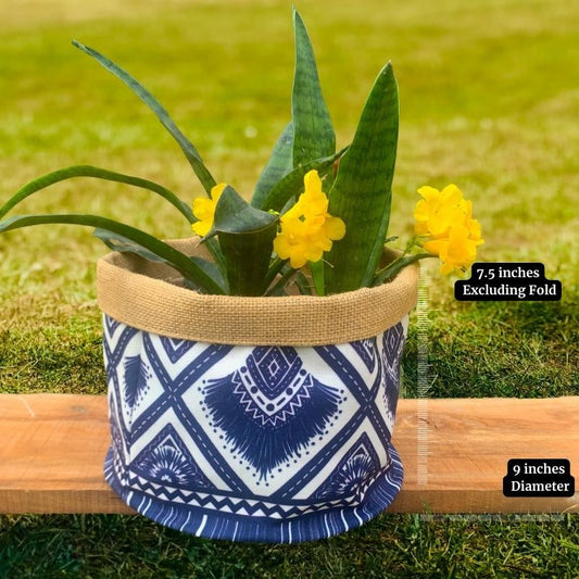 Blue Indi Jute Basket | Set of 2